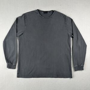 Cuts‎ Clothing Long Sleeve T Shirt Men’s 2XL Faded Black 100% Cotton Casual